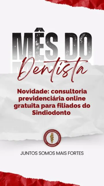 📢 Novidade para os filiados do Sindiodonto!

A partir deste mês, nossos filiados podem contar com o serviço de consultoria previdenciária com o especialista em Direito Previdenciário Dr. Wellington Maparunga. 

A consultoria é voltada para quem deseja entender melhor seus direitos e planejar o futuro com segurança e tranquilidade.

Entre em contato com a secretaria do Sindiodonto para saber mais detalhes e aproveitar esse benefício exclusivo!

#Previdência #ParceriaSindiodonto #WellingtonMapurunga #DireitoPrevidenciário #BenefícioFiliado #mesdodentista