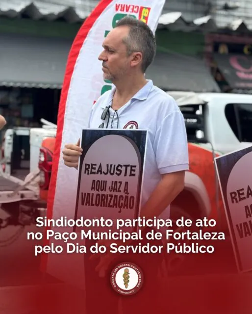 ❗️O Sindiodonto participou, na manhã desta quinta-feira (30/10), de ato unificado no Paço Municipal de Fortaleza em alusão ao Dia do Servidor Público. Os dirigentes sindicais que representam os servidores públicos de Fortaleza se reuniram para manifestar a insatisfação das medidas tomadas pelo governo do prefeito Evandro Leitão nos 10 primeiros meses de governo.

Como encaminhamento, se decidiu pela realização de assembleia conjunta das categorias no dia 04 de novembro de 2025 às 9h na sede do sindifort para deliberar sobre as pautas da campanha salarial 2026.

O Sindiodonto segue na luta pela valorização, melhores condições de trabalho e respeito à categoria, fundamental para a sociedade fortalezense. 💪

#ValorizaOdonto #ServidorPublico #Fortaleza #Sindiodonto #Ceara