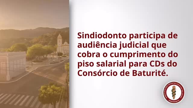 ❗️❗️O diretor do Sindiodonto, Cleyton Magalhães, e o assessor jurídico, Dr. Sérgio Ellery, participaram na tarde desta segunda-feira (24/11) de uma audiência na Justiça do Trabalho de Baturité.

Na ocasião, o sindicato reforçou a necessidade de maior celeridade no julgamento da ação ajuizada pelo Sindiodonto que exige o cumprimento do piso salarial para os cirurgiões-dentistas do Consórcio Público de Baturité.

✅ Confira no vídeo as atualizações sobre o caso e compartilhe a informação com os colegas. 

🤝 Sindiodonto segue atuante e diligente na defesa do piso salarial da categoria, faça parte e fortaleça o nosso sindicato! 

#sindiodontoce #pisosalarialCD #pisosalarialdentistas #consorcios #CEO #brasilsorridente