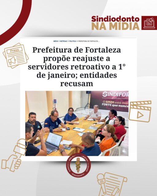 As manifestações dos servidores vêm ganhando cada vez mais destaque na mídia. Matéria publicada no Jornal O POVO traz atualizações importantes sobre as negociações com a Prefeitura de Fortaleza e os sindicatos, além das atividades da campanha estadual, que já ocupam as ruas da cidade com força e organização. 

A proposta de reajuste salarial trazida pelo Prefeito Evandro Leitão foi recusada por ter sido muito aquém do que foi solicitado pelos Sindicatos, não trazendo ganho real para os servidores.

É com união e mobilização que conquistamos nossos direitos. Juntos somos mais fortes — e só a luta transforma a realidade!

O Sindiodonto segue atento, firme e atuante na defesa dos direitos dos cirurgiões-dentistas de todo o estado.

✊🏽 Seguimos na luta!