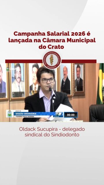 📢 Campanha Salarial em movimento!

Nessa terça-feira (03/02), o delegado sindical da região do Cariri Oldack Sucupira ocupou a tribuna da Câmara de Vereadores, a verdadeira Casa do Povo, com a presença do presidente da Câmara vereador Thiago Esmeraldo, para apresentar as pautas da categoria e reafirmar a luta pelos direitos dos cirurgiões-dentistas do município.

📻 A mobilização seguiu também pelos meios de comunicação, com participação em programas de rádio, levando à população e aos profissionais as principais reivindicações da campanha. As pautas já foram veiculadas na Rádio Ações FM (106.5), Rádio São Francisco e emissoras da região do Cariri, ampliando o alcance e fortalecendo o diálogo.

Seguimos firmes, com articulação, visibilidade e compromisso com os cirurgiões-dentistas! ✊🦷

#Sindiodonto #CampanhaSalarial #Crato #ValorizaçãoProfissional