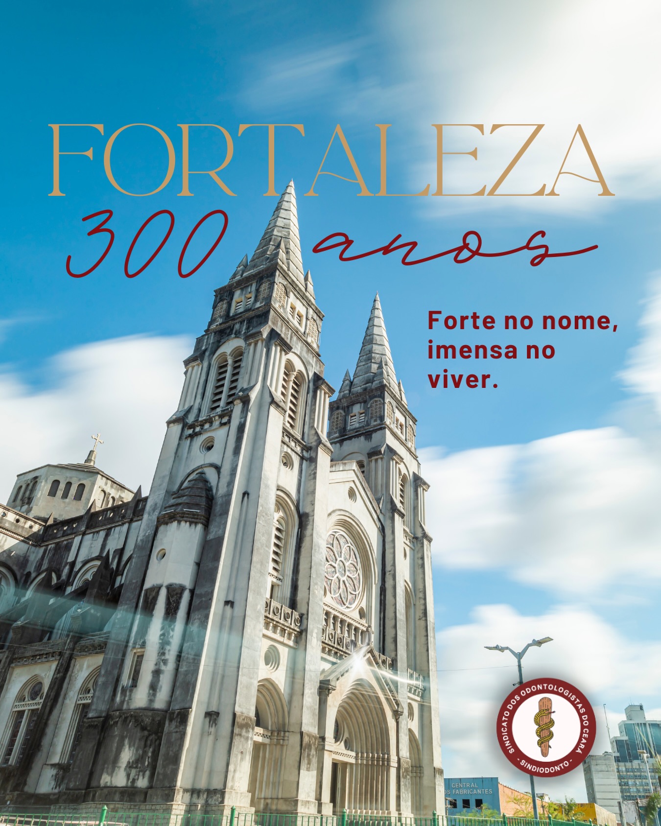 300 anos de Fortaleza. Uma cidade marcada pela resistência do seu povo e pela construção coletiva de quem não abre mão de lutar por dias melhores.

É nesse chão que profissionais dedicados seguem trabalhando, cuidando e transformando realidades, inclusive na saúde bucal, que também é dignidade.

Parabéns à nossa Fortaleza e a cada trabalhador que faz essa cidade acontecer, todos os dias.

Seguimos firmes na defesa da categoria e na valorização de quem cuida da população.