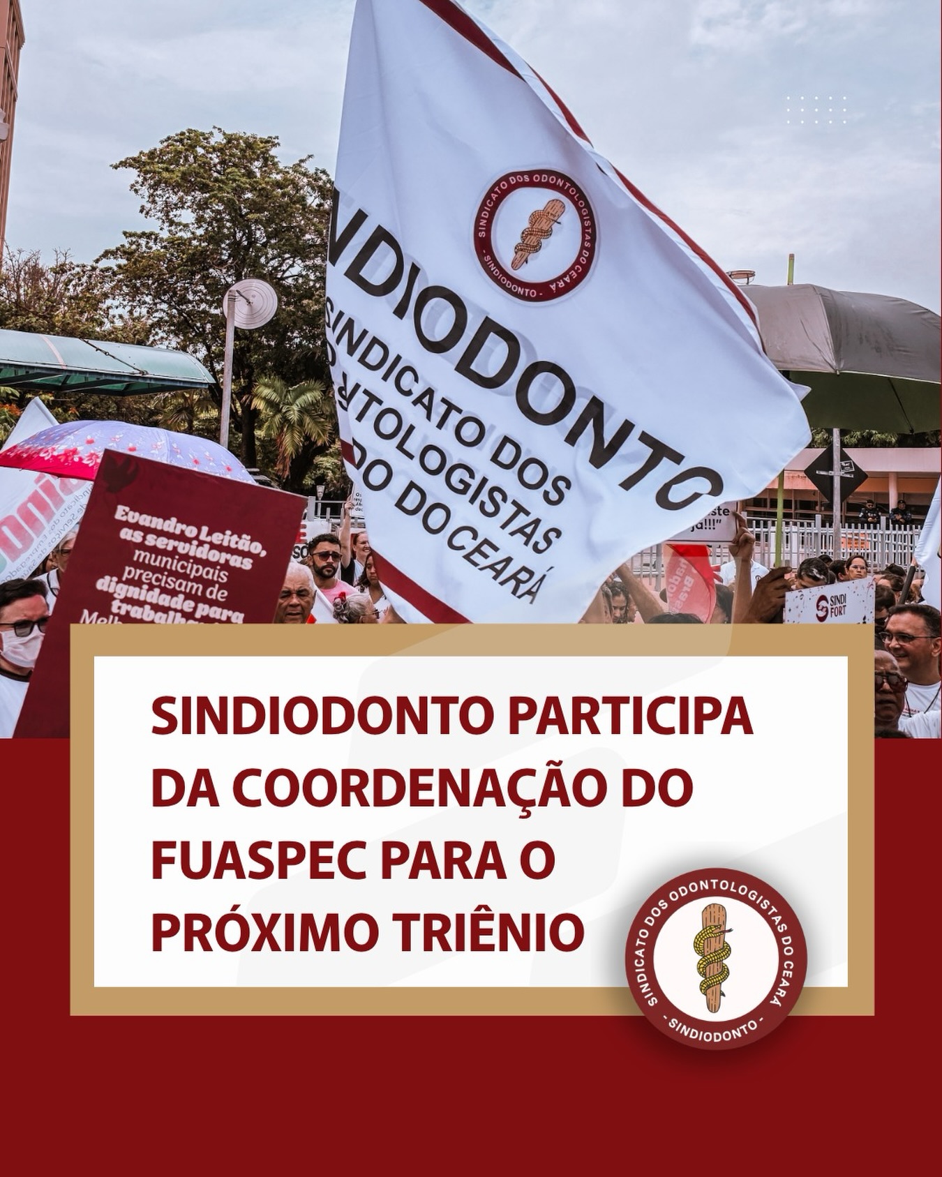 O Sindiodonto passou a compor a coordenação do FUASPEC para o próximo triênio. As entidades associadas ao Fuaspec participaram, no dia 26 de março, do processo eleitoral que definiu os nomes da nova coordenação da entidade para o próximo triênio. 

A votação reuniu representantes de diversas categorias do serviço público estadual, consolidando a escolha dos novos coordenadores que estarão à frente das pautas prioritárias do serviço público nos próximos anos.

O Fórum Unificado das Associações e Sindicatos dos
Servidores Públicos Estaduais do Ceará (Fuaspec) atua na interlocução direta com o governo, debatendo demandas gerais como a saúde do servidor, questões salariais e outros pontos que se entrelaçam com esses eixos centrais, impactando diretamente as condições de trabalho e a valorização do funcionalismo público.
