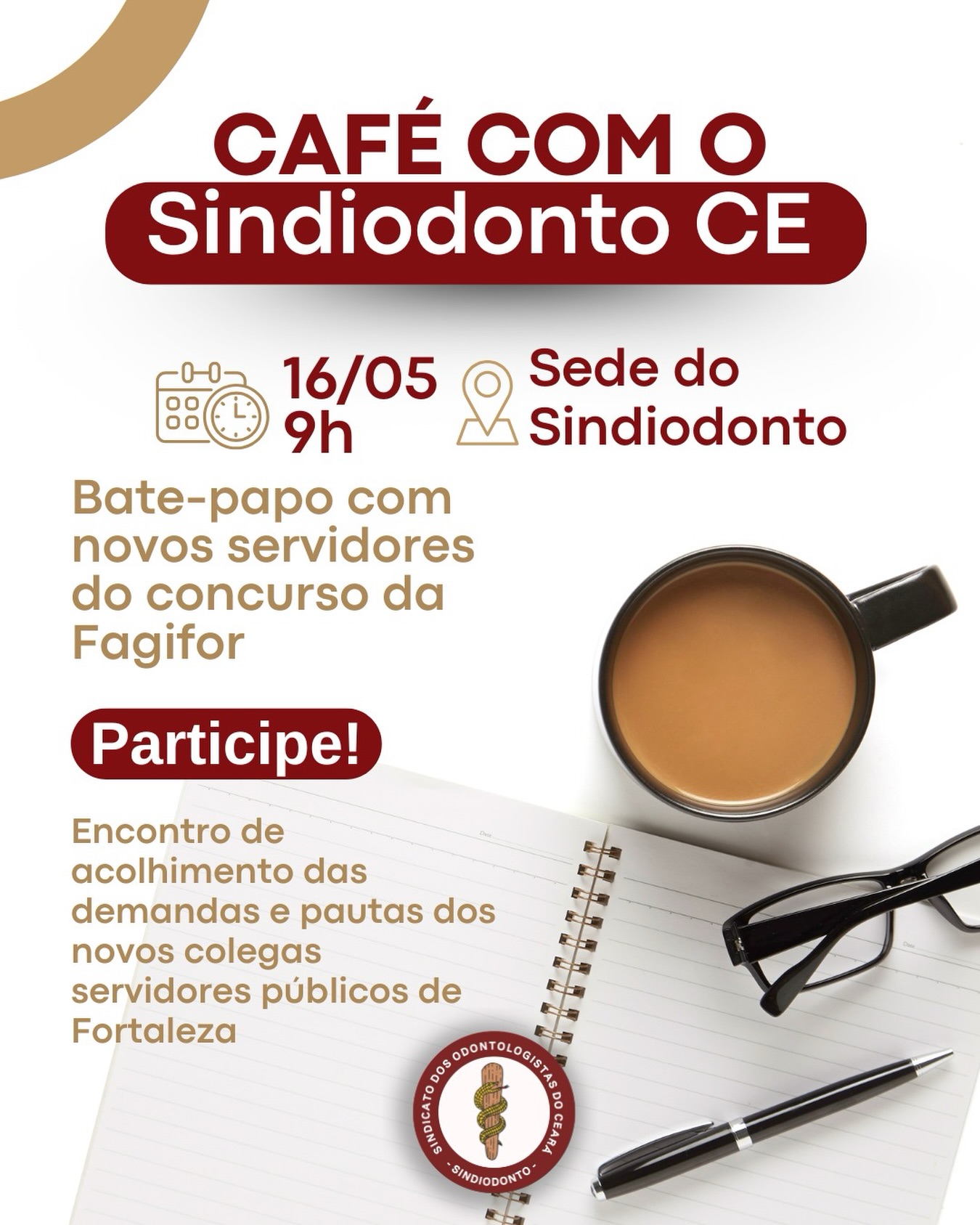 A direção do Sindidonto convida todos os novos servidores aprovados no concurso da FAGIFOR, para uma café da manhã, que ocorrerá na sede da entidade dia 16/05, sábado, às 09 horas.

O encontro será uma ótima oportunidade para acolher os novos servidores, esclarecer dúvidas e as estratégias de organização da categoria para avançarmos cada vez mais!

🔗Preencha o formulário no link da bio e participe desse momento! 

Esperamos você! JUNTOS SOMOS MAIS FORTES! 🤝

CAFÉ DA MANHÃ - Sábado,16/05, às 09h
SEDE SINDIODONTO - Rua Gonçalves Lêdo, 1650

#sindiodontoce #valorizaodonto #odontologia #cirurgioesdentistas