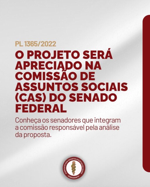Começou a reunião da Comissão de Assuntos Sociais do Senado Federal! Agora é hora de nos mobilizarmos para que o PL 1365/2022, que atualiza o piso salarial de cirurgiões-dentistas e médicos, entre na pauta de apreciação e votação. 

Acompanhe pela TV Senado e pelas redes sociais do Sindiodonto e junte-se a nós nessa luta! 

JUNTOS SOMOS MAIS FORTES! 💪💪💪