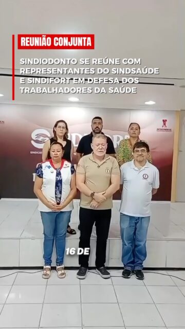 No dia 16/07, nós, do Sindiodonto, estivemos reunidos com o Sindifort e o Sindsaúde em uma importante mesa de alinhamento e trabalho.

Nosso objetivo foi unir forças e construir propostas concretas para garantir melhorias reais aos trabalhadores da saúde de Fortaleza diante das diretrizes do programa Saúde Brasil 360, gerido pela Secretaria Municipal da Saúde.

Seguimos firmes na defesa da valorização da categoria, da garantia de direitos e de melhores condições de trabalho nos postos de saúde e policlínicas.

Acreditamos que é com unidade, articulação técnica e atuação combativa que avançamos na luta por respeito e dignidade para os profissionais da saúde.

Só a luta muda a vida! 💪

#sindiodonto #saude #ceara #valorizaodonto