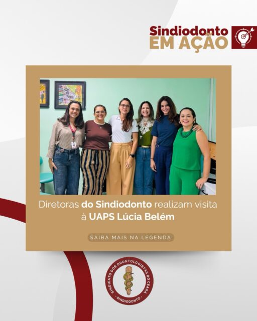 As diretoras Heliete Lins e Raquel Praxedes visitaram hoje 06/08/26 a UAPS Lúcia Belém para dialogar com as colegas cirurgiãs-dentistas servidoras desta Unidade de Saúde em Fortaleza. 

Durante a visita foi realizado um levantamento da força e condições de trabalho, verificação das principais dificuldades enfrentadas e devidos  encaminhamentos. 

Durante este momento foi reforçado também o convite para a celebração dos 20 anos do concurso da Estratégia Saúde da Família de Fortaleza, que acontecerá amanhã, na ABO, a partir das 18h. 

O Sindiodonto segue lutando pela valorização da Odontologia no estado do Ceará.