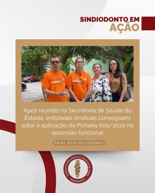 Após reunião ocorrida ontem, dia 04 de setembro, na Secretaria de Saúde do Estado (SESA), a pressão das entidades sindicais garantiu o adiamento da aplicação da Portaria nº 605/2022 na ascensão funcional 2024/2025. 

A norma estabelece critérios para a concessão do elogio funcional que, na avaliação das entidades, dificultavam o processo para os servidores, além de não terem sido previamente discutidos com os sindicatos e esclarecidos à categoria. A portaria prevê critérios de avaliação e pontuação, inclusive nota mínima de 8 pontos para concessão do elogio.

Ao tomarem conhecimento de que esses critérios seriam utilizados na atual ascensão, os sindicatos levaram a questão à Mesa Setorial e defenderam o adiamento da medida, diante da necessidade de diálogo e de regras que assegurem maior participação dos servidores. 

Como resultado da negociação, a aplicação da portaria foi adiada. Ficou acordado que, a partir de outubro, serão realizadas novas rodadas de discussão, com a participação e apreciação das entidades sindicais, para construção de uma minuta mais inclusiva, resolutiva e alinhada aos direitos dos servidores.

É importante esclarecermos que, neste momento, os servidores devem procurar o RH de suas respectivas unidades para receber as orientações sobre a ascensão funcional 2024/2025. 

O Sindiodonto continuará acompanhando as negociações e informando a categoria sobre os próximos encaminhamentos.