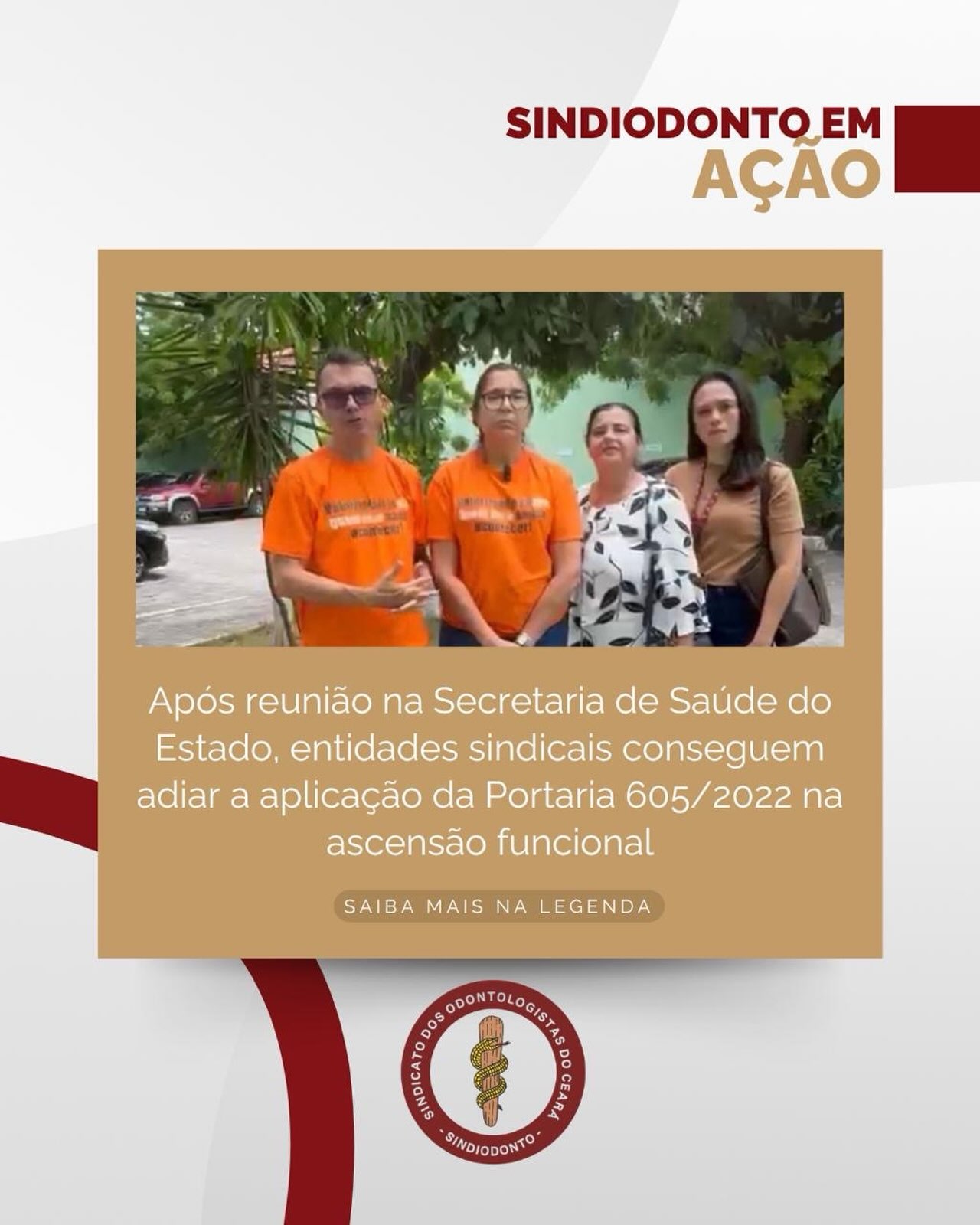 Após reunião ocorrida ontem, dia 04 de setembro, na Secretaria de Saúde do Estado (SESA), a pressão das entidades sindicais garantiu o adiamento da aplicação da Portaria nº 605/2022 na ascensão funcional 2024/2025. 

A norma estabelece critérios para a concessão do elogio funcional que, na avaliação das entidades, dificultavam o processo para os servidores, além de não terem sido previamente discutidos com os sindicatos e esclarecidos à categoria. A portaria prevê critérios de avaliação e pontuação, inclusive nota mínima de 8 pontos para concessão do elogio.

Ao tomarem conhecimento de que esses critérios seriam utilizados na atual ascensão, os sindicatos levaram a questão à Mesa Setorial e defenderam o adiamento da medida, diante da necessidade de diálogo e de regras que assegurem maior participação dos servidores. 

Como resultado da negociação, a aplicação da portaria foi adiada. Ficou acordado que, a partir de outubro, serão realizadas novas rodadas de discussão, com a participação e apreciação das entidades sindicais, para construção de uma minuta mais inclusiva, resolutiva e alinhada aos direitos dos servidores.

É importante esclarecermos que, neste momento, os servidores devem procurar o RH de suas respectivas unidades para receber as orientações sobre a ascensão funcional 2024/2025. 

O Sindiodonto continuará acompanhando as negociações e informando a categoria sobre os próximos encaminhamentos.