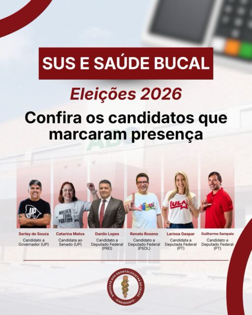 Compromisso com a saúde bucal também se constrói com diálogo, participação e responsabilidade pública.

No dia 17 de setembro, o Sindiodonto-CE realizou o encontro “SUS, Saúde Bucal e as Eleições 2026”, no auditório da ABO-CE, em Fortaleza. O evento reuniu profissionais da Odontologia, representantes de entidades, candidaturas e integrantes da sociedade para discutir o futuro da saúde bucal no Ceará e defender a inclusão das pautas da categoria nos planos de governo.

Durante o encontro, foi apresentada a Carta Aberta de Compromissos e Reivindicações do Sindiodonto-CE, que reúne propostas voltadas ao fortalecimento do SUS e do Brasil Sorridente, além da valorização dos profissionais da Odontologia. A carta e o convite para adesão foram encaminhados às candidaturas vigentes.

Candidatos que compareceram ao evento:

• Catarina Matos, candidata ao Senado (UP);
• Serley de Souza Leal, candidato ao Governo do Ceará (UP);
• Danilo Lopes, candidato a deputado federal (PRD);
• Guilherme Sampaio, candidato a deputado estadual (PT), representado por Moacir Tavares;
• Larissa Gaspar, candidata a deputada federal (PT), representada por Renata Mota;
• Renato Roseno, candidato a deputado federal (PSOL), representado por Geovana Patrício.

O Sindiodonto-CE seguirá aberto ao diálogo e acompanhando os compromissos assumidos com a saúde bucal, com o SUS e com a valorização da Odontologia.

Saúde bucal precisa estar no centro do debate eleitoral.

#SindiodontoCE #SaúdeBucal #SUS #Odontologia #ValorizaçãoProfissional
