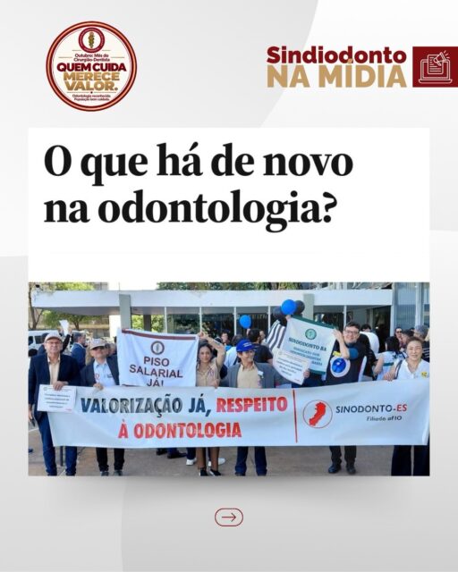 #SindiodontoNaMídia 

Neste mês de outubro, a pauta é a valorização profissional dos cirurgiões-dentistas. 

📲Arraste as imagens para o lado e confira o artigo assinado pelo diretor delegado sindical do Sindiodonto em Juazeiro, Jussiê Júnior, publicado no Leia Sempre Brasil, sobre o tema. 

Outubro | Mês do Cirurgião-Dentista
Campanha QUEM CUIDA MERECE VALOR: Odontologia valorizada. População bem atendida. 

#sindiodonto #valorizaodonto #odonto #ceara