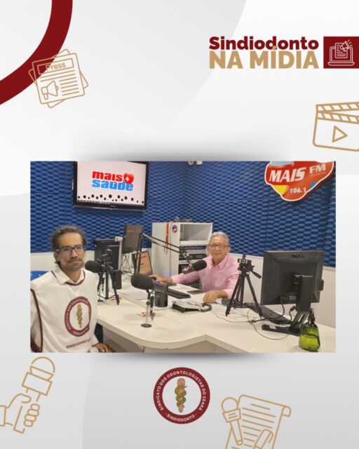 O Sindiodonto CE, por meio da Delegacia Sindical do Cariri e Centro-Sul, participou, nesta terça-feira (20/10/26), do programa de rádio da Mais FM, apresentado pelo radialista Paulinho Neto. Durante a entrevista, foram abordadas as ações da programação especial alusiva ao Mês do Cirurgião-Dentista, que tem como destaque o Dia Nacional do Cirurgião-Dentista, celebrado em 25 de outubro.

Ao longo da participação, foram destacadas a importância e a atuação do SindiOdontoCE na defesa da categoria, as principais pautas de luta atualmente e a situação dos cirurgiões-dentistas nos municípios das regiões Centro-Sul e Cariri, incluindo avanços já conquistados e localidades onde ainda persistem condições de trabalho e remuneração que exigem maior mobilização.

A entrevista também reforçou que a data deve ser marcada não apenas por celebração, mas pela valorização da união, da mobilização e da atuação coletiva dos cirurgiões-dentistas. A luta da categoria busca garantir reconhecimento profissional, melhores condições de trabalho, qualidade de vida para os profissionais e condições adequadas para a prestação de uma assistência odontológica de excelência à população.