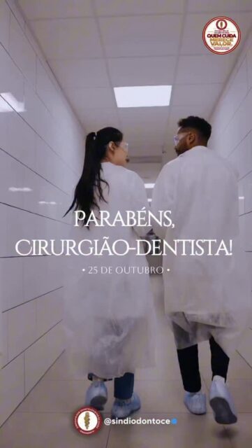 No dia 25 de outubro, Dia do Cirurgião-Dentista, celebramos uma profissão essencial à saúde, que transforma vidas, alivia dores, devolve sorrisos e contribui diariamente para o bem-estar da população.

Mas celebrar também é lembrar que não existe valorização da Odontologia sem o reconhecimento e o respeito aos profissionais que a exercem.

Por trás de cada atendimento, existem anos de estudo, dedicação, responsabilidade e um compromisso que precisa ser reconhecido com remuneração digna, piso salarial atualizado e condições adequadas de trabalho.

O Sindiodonto-CE reafirma, nesta data, seu compromisso histórico com a defesa dos direitos da categoria. Porque sabemos que as conquistas são fruto de união, mobilização e luta coletiva.

👏 Nossa homenagem a todos os cirurgiões-dentistas do Ceará! Que esta data seja de orgulho pela profissão, mas também de fortalecimento da nossa luta por respeito e valorização.

QUEM CUIDA MERECE VALOR.
Odontologia respeitada. População bem cuidada.

Feliz Dia do Cirurgião-Dentista!